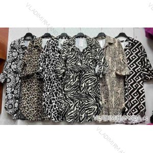 Langarm-Hemdkleid für Damen (S/M EINHEITSGRÖSSE) ITALIAN FASHION IMWD232606