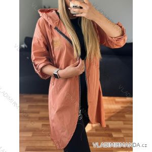 Langärmlige Damenjacke mit verlängertem Reißverschluss (S/M/L ONE SIZE) ITALIAN FASHION IMD22669