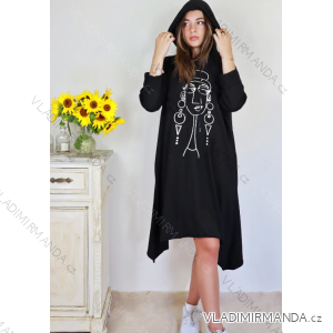 Elegantes Langarmkleid für Damen (S/M ONE SIZE) ITALIAN FASHION IMPLI2220433lurex