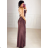 Elegantes Sommerkleid mit glitzernden Pailletten für Damen (Einheitsgröße S/M) ITALIAN FASHION IMPBB23O3837
