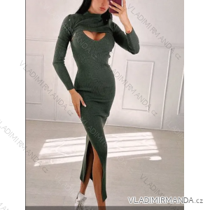 Langes Strickkleid für Damen (S/M EINHEITSGRÖSSE) ITALIAN FASHION IMPBB23Z5272-1