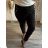 Langarmkleid mit Anhänger Damen Oversized (3XL / 4XL ONE SIZE) ITALIAN FASHION IMWQ2115022 schwarz 2LX/3XL
