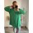 Tunika dlouhý rukáv dámská nadrozměr (3XL/4XL ONE SIZE) ITALSKÁ MÓDA IMWQ21199 hellgrün 3xl / 4xl