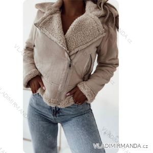 Flauschiger Langarmmantel für Damen (SL) ITALIAN FASHION IMWL22047