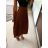 Damen Falten Chiffonrock (M / L ONE SIZE) ITALIAN FASHION IM321574 M / L schwarz