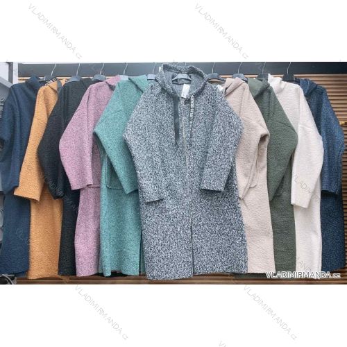 Damen-Button-Down-Hemdjacke mit Knöpfen (S / M ONE SIZE) ITALIAN FASHION IMWD217059