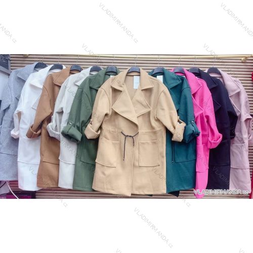 Damen-Button-Down-Hemdjacke mit Knöpfen (S / M ONE SIZE) ITALIAN FASHION IMWD217059