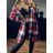 Langärmliger Flanellmantel für Damen in Übergröße (S/M/L/XL/2XL Einheitsgröße) ITALIAN FASHION IMD23747
