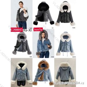 Winter-Jeansjacke für Damen (XS-XL) POLISH FASHION PMWC23C208047