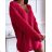 Damen-Strickkleid mit Gürtel und langen Ärmeln (Einheitsgröße S/M) ITALIAN FASHION IMM23M5173