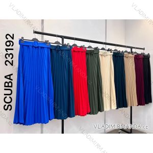 Mittellanger Faltenrock für Damen mit Gürtel (Einheitsgröße S/M) ITALIAN FASHION IMM23M23123