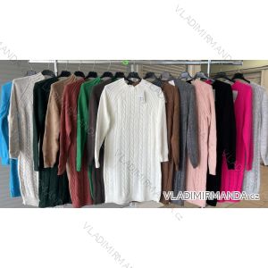 Langärmliges Strickkleid für Damen (S/M EINHEITSGRÖSSE) ITALIAN FASHION IMWDT23012