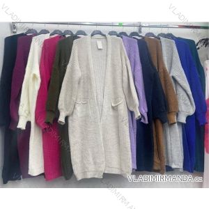 Damen-Strickjacke mit langen Ärmeln (Einheitsgröße S/M) ITALIAN FASHION IMWDT23017