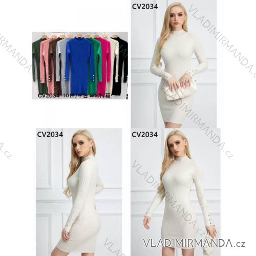 Geripptes Sommerkleid für Damen mit Trägern (S/ML/XL ONE SIZE) MB2123Z220