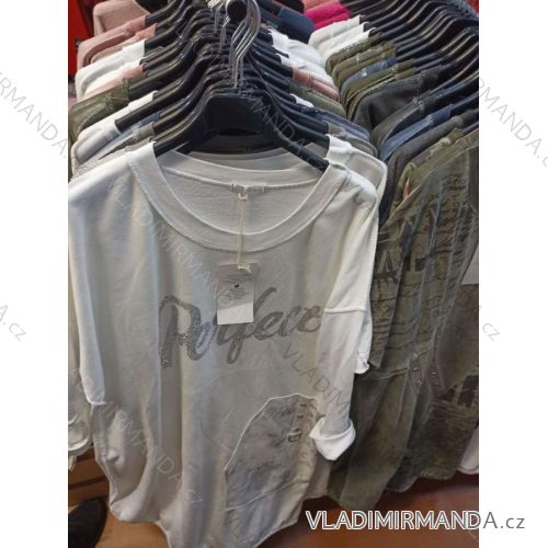 Damen-Kurzarmtunika (uni m / l) ITALIAN FASHION IMBS20015