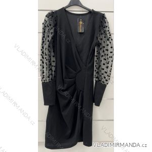 Kleid mit Knöpfen und geknöpften Damen (uni s-m) ITALIAN FASHION IM2203948