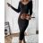 Sommerkleid Carmen aus Musselin für Damen (Einheitsgröße S/M) ITALIAN FASHION IMWE231506