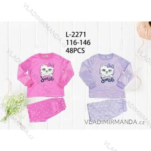 Langarm-Pyjama für Kinder, Jugendliche, Mädchen (116-146) SEASON SEZ22PZ-2603