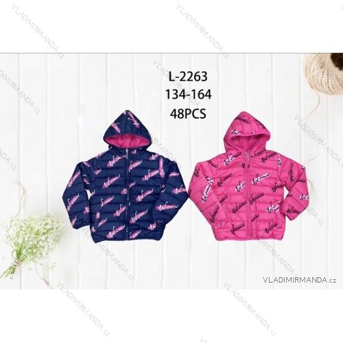 Winterjacke für Mädchen mit Kapuze (134-164) SEASON SEZ23L-2263