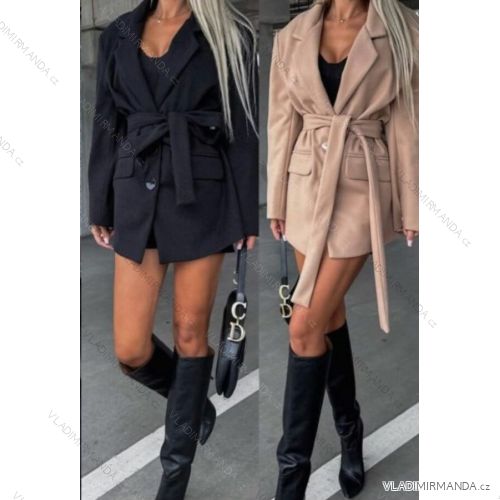 Damen-Button-Down-Hemdjacke mit Knöpfen (S / M ONE SIZE) ITALIAN FASHION IMWD217059