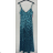 Elegantes Sommerkleid mit glitzernden Pailletten für Damen (Einheitsgröße S/M) ITALIAN FASHION IMPBB23O3837