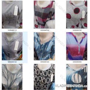 T-Shirt Langarm Damen Übergröße (l-3xl) ERBOSSI ERB23R1242