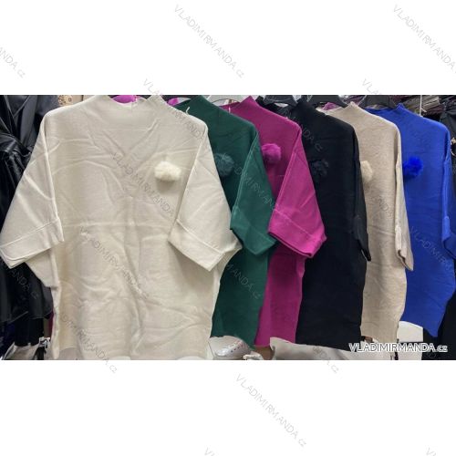 Langarm-Strickpullover für Damen (S/M EINHEITSGRÖSSE) ITALIAN FASHION IMWAE23047