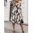 Langes Chiffon-Kurzarmkleid für Damen (S/M ONE SIZE) ITALIAN FASHION IMWGS231048