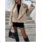 Damen Langarm Hoodie Kleid (S / M ONE SIZE) ITALIAN FASHION IMWA216095
