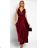 Ärmelloses langes Partykleid aus Paillettensamt für Damen (S/M EINHEITSGRÖSSE) ITALIAN FASHION IMWB233931