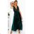 Ärmelloses langes Partykleid aus Paillettensamt für Damen (S/M EINHEITSGRÖSSE) ITALIAN FASHION IMWB233931