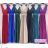 Ärmelloses langes Partykleid aus Paillettensamt für Damen (S/M EINHEITSGRÖSSE) ITALIAN FASHION IMWB233931