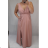 Šaty elegantní společenské na ramínka dámské (S/M ONE SIZE) ITALSKÁ MÓDA IM321608