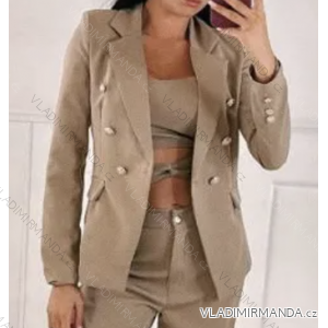 Set aus eleganten langen Hosen und langärmligen Blazern für Damen (Einheitsgröße S/M) ITALIAN FASHION IMPBB232MY8908