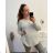 Strickpullover dünner Rollkragen Langarm Damen (L / XL ONE SIZE) ITALIAN FASHION IMD211110