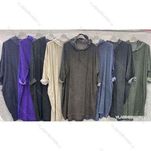 Tunika / Bluse Langarm Damen Oversized (3XL / 4XL ONE SIZE) ITALIAN FASHION IMWQ2191650