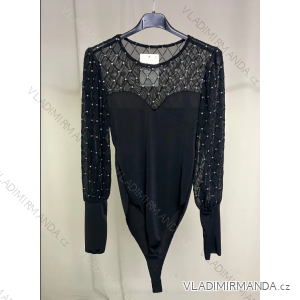 Langarm-Body für Damen (Einheitsgröße S/M) ITALIAN FASHION IMPLP2355350060