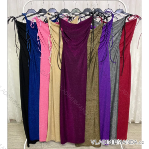 Langes elegantes Damenkleid mit Trägern (S/M ONE SIZE) ITALIAN FASHION IMPLP2330000125