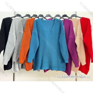 Damen-Strickpullover mit langen Ärmeln (L/XL/2XL Einheitsgröße) ITALIAN FASHION IM423588