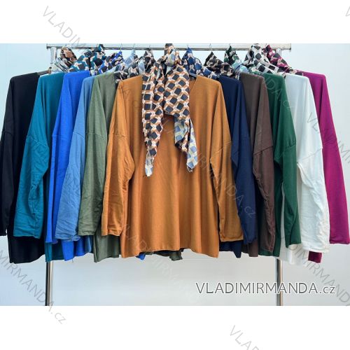 Langarm-Tunika für Damen in Übergröße (XL/2XL/3XL Einheitsgröße) ITALIAN FASHION IM423616