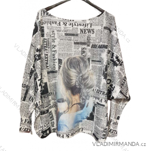Oversize-Pullover für Damen mit Aufdruck (M / L ONE SIZE) ITALIAN FASHION IMB22GIRL