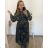 Langarm-Hemdkleid für Damen (Einheitsgröße S/M) ITALIAN FASHION IMWGM23447 3xl / 4xl lila