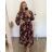 Langarm-Hemdkleid für Damen (Einheitsgröße S/M) ITALIAN FASHION IMWGM23447 2XL/3XL lila