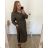 Langarm-Hemdkleid für Damen (Einheitsgröße S/M) ITALIAN FASHION IMWGM23447 2XL/3XL braun