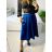 Mittellanger Rock für Damen (Einheitsgröße S/M) ITALIAN FASHION IMM23HG4911/DU Dunkelrosa