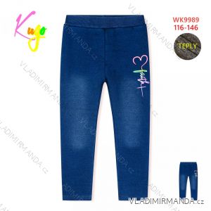 Jeans Leggings Denim warm Kinder Mädchen (98-128) KUGO KK9945