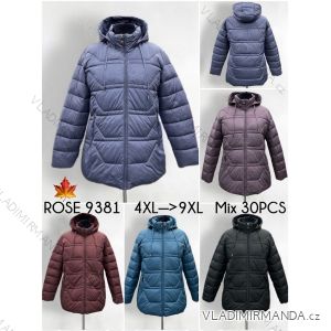 Kabát parka podzimní s kapucé nadrozměr (2XL-7XL) ELLEN ROS ELR239324