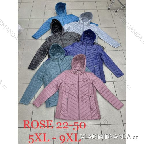 Kabát parka podzimní s kapucé nadrozměr (2XL-7XL) ELLEN ROS ELR239324