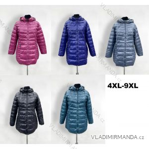 Kabát parka podzimní s kapucé nadrozměr (2XL-7XL) ELLEN ROS ELR239324