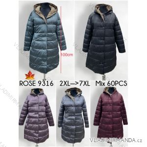 Kabát parka podzimní s kapucé nadrozměr (2XL-7XL) ELLEN ROS ELR239324